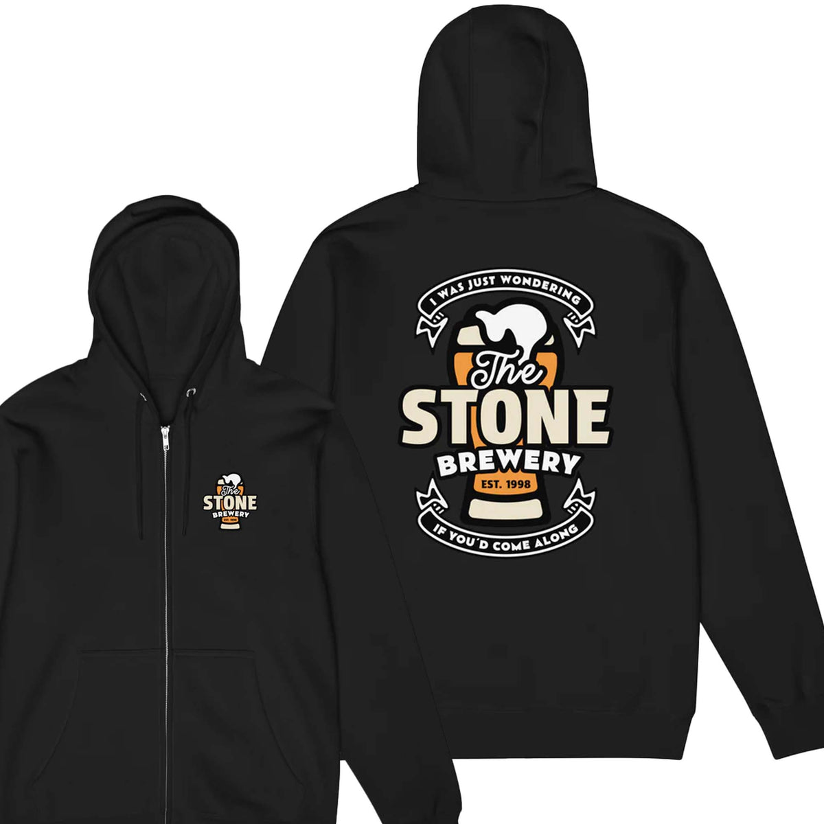 The Stone Brewery - Full Zip Unisex Hoodie – Gorge Crew