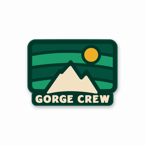 Gorge Crew Mountain Logo - Sticker