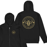 Bee - Full Zip Unisex Hoodie