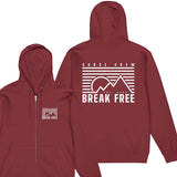 Break Free - Full Zip Unisex Hoodie