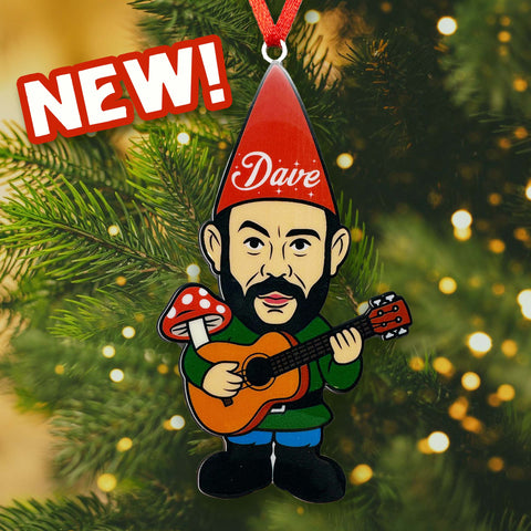 Gnome Dave - Metal Ornament