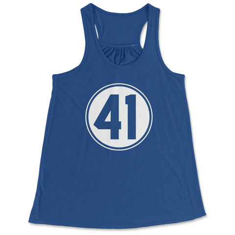 41 - Women's Flowy Racerback Tank Top