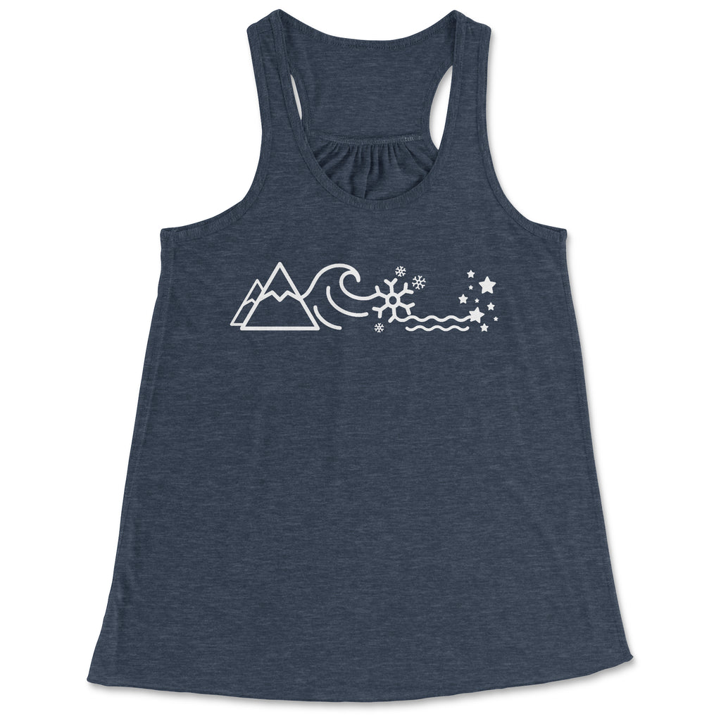 Funny The Way It Is - Women's Flowy Racerback Tank Top Gorge Crew Funny The Way It Is - Women's Flowy Racerback Tank Top Gorge Crew