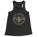 Bee - Women's Flowy Racerback Tank Top