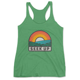 Seek Up - Triblend Racerback Tank