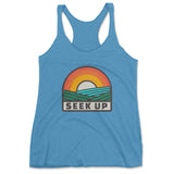Seek Up - Triblend Racerback Tank