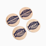 One Drink - Wood Coaster Set