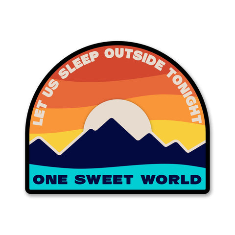 Sleep Outside - Sticker