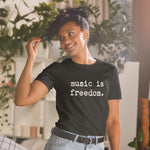 music is freedom - Light Unisex Tee