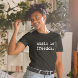 music is freedom - Light Unisex Tee