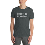 music is freedom - Light Unisex Tee