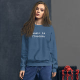 music is freedom - Unisex Soft Blend Sweatshirt