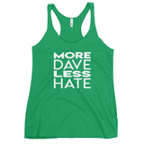 More Dave - Triblend Racerback Tank