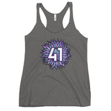 41 Flower - Triblend Racerback Tank