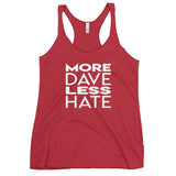 More Dave - Triblend Racerback Tank