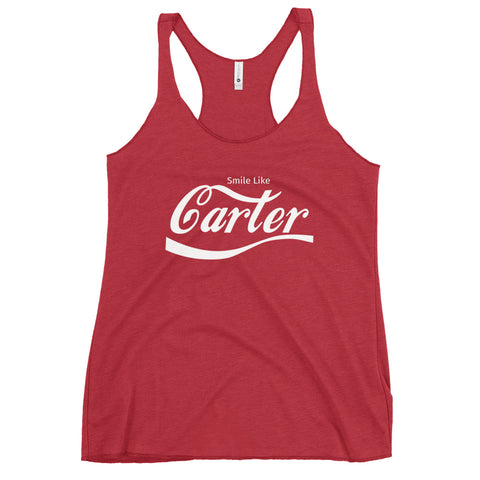 Smile Like Carter - Triblend Racerback Tank