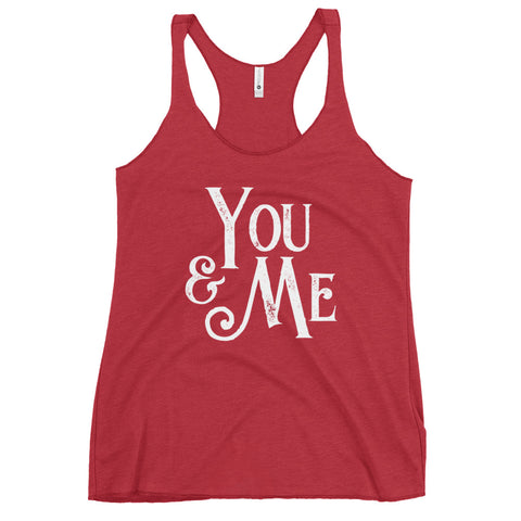 You & Me - Triblend Racerback Tank