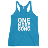 One More Song - Triblend Racerback Tank