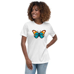 The Ocean And The Butterfly - Womens Light Relaxed T-Shirt