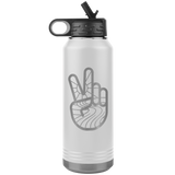 Peace - 32oz Water Bottle Tumbler